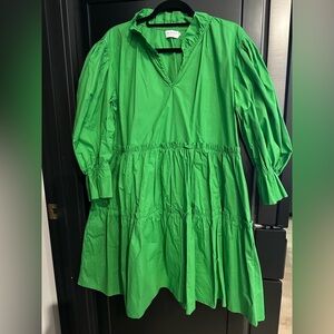Green Long Sleeve Dress